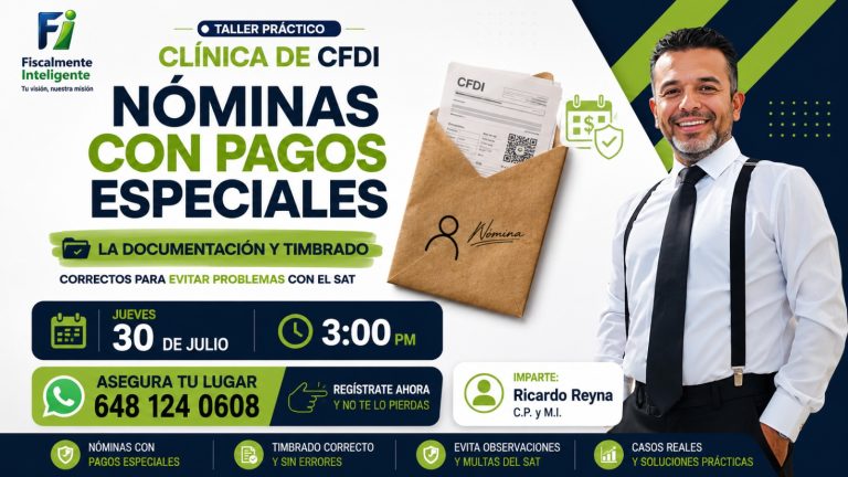 CLINICA DE CFDI NÓMINAS CON PAGOS ESPECIALES