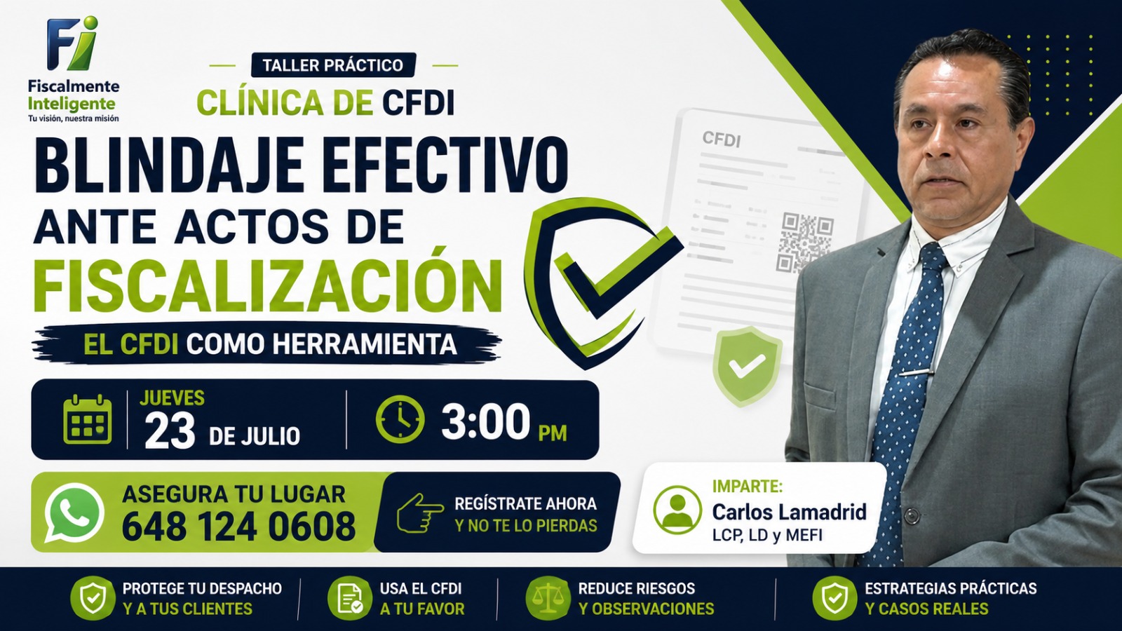 CLINICA DE CFDI BLINDAJE EFECTIVO ANTE ACTOS DE FISCALIZACION
