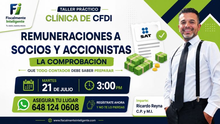 CLINICA DE CFDI REMUNERACIONES A SOCIOS Y ACCIONISTAS